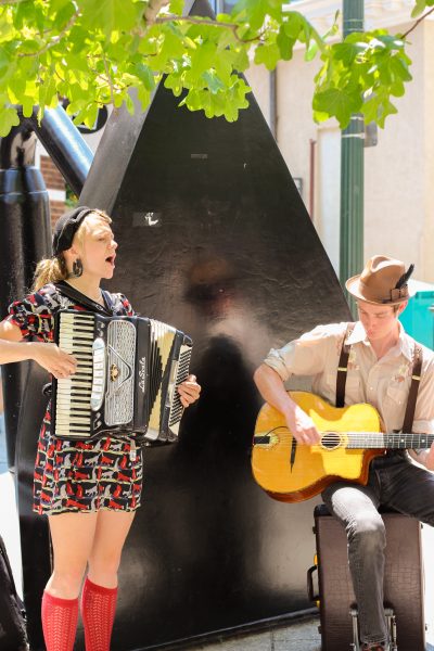 Sparrow and Keith with Resonant Rogues (https://theresonantrogues.com) Photo: Erin Derham